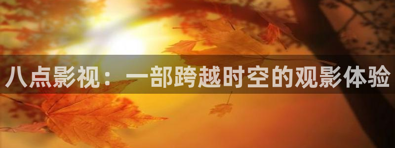 人人影院dvd：八点影视：一部跨越时空的观影体验